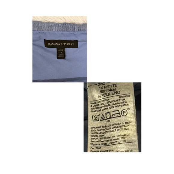 Banana Republic Chambray Off-Shoulder Dreaa - Sz. 14P (EUC) - Picture 4 of 6